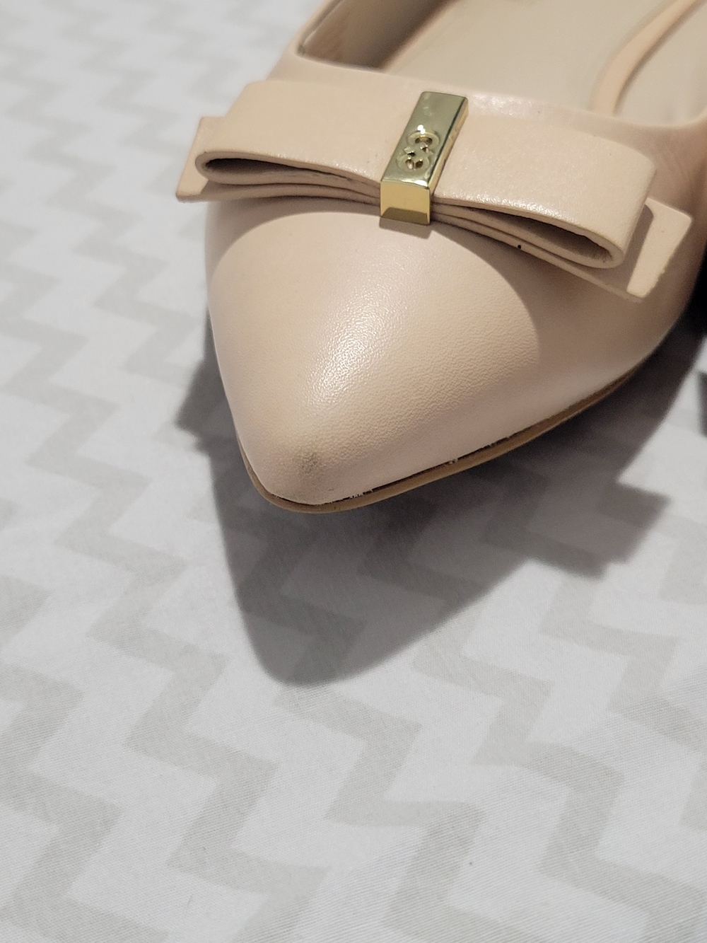 Cole Haan Blush Bow Pointed-Toe Flats Sz 9B - Picture 15 of 16
